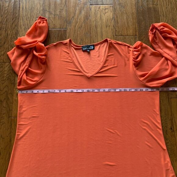 CSC Studio Orange Tangerine Blouse - Picture 7 of 11